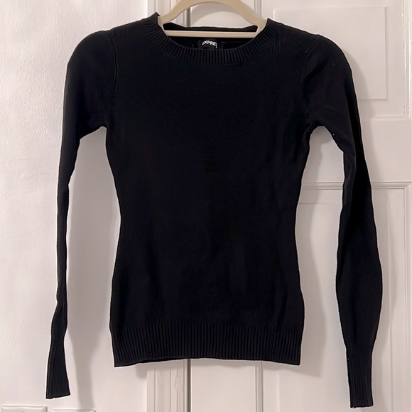 Express Crewneck Sweater Black - Picture 1 of 8